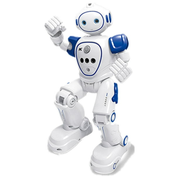 Robot de juguete RC, robot de control remoto con detección de gestos, programable, para bailar, ideal para niños de 3, 4, 5, 6, 7, 8 y 12 años, regalo de Navidad, color azul.