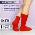 thumbnail image 5 of MDR Lightweight Cotton Slouch Socks For Women and Men 1 Pair Size 9 to 11 (Red), 5 of 7