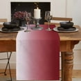 thumbnail image 3 of Table Runner 90 Inches Long for Kitchen Dining, Red Beige Ombre Dresser Scarf Farmhouse, Dining Table Decorations for Wedding/Parties, Abstract Modern Art Gradient 13 x 90 In, 3 of 9