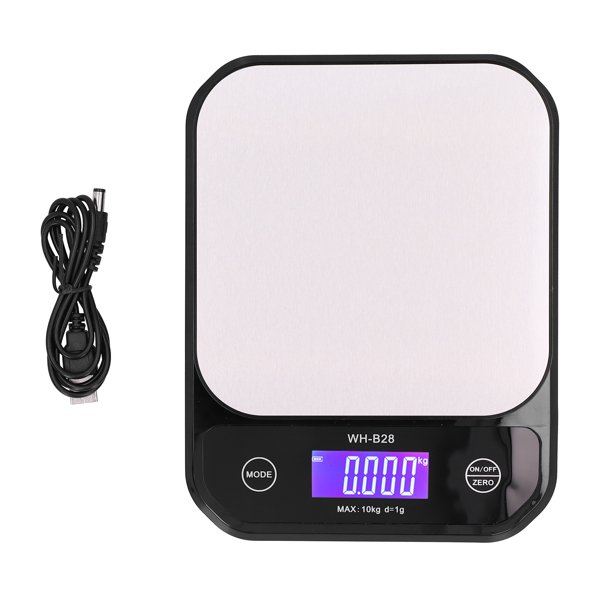 Báscula De Cocina Peso Digital, Panel De Acero Inoxidable Carga