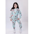 thumbnail image 2 of Disney The Little Mermaid Little Girls' Fleece 2-Piece Sweatshirt and Pants Set Ariel Angel Blue, 2 of 7