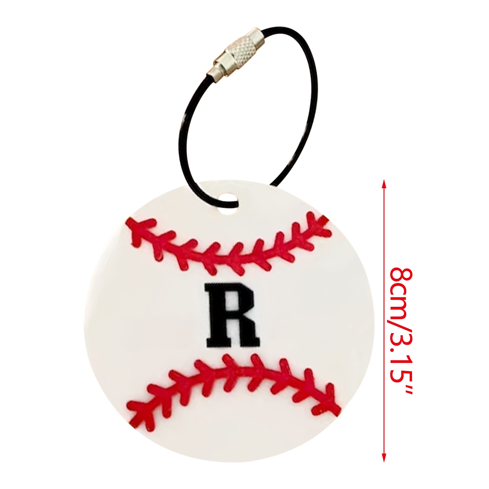 Xindewwl 26 Letters Funny Hanging Pendant Baseball Bat Bag Sports Bag