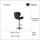 thumbnail image 3 of Bancos para barra HOMEASY con respaldo alto COLOR negro, 3 of 6