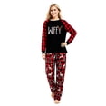 thumbnail image 3 of LuLiaMenton Hubby and Wife Matching Christmas Pajamas Reindeer Plaid Pjs Set, Men 3XL, 3 of 7