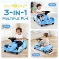 thumbnail image 4 of Costway 12V Ride on Toy Car Electric Go Kart with Cleaning Fun & Remote Control Blue, 4 of 10