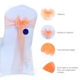 thumbnail image 5 of mds Pack of 25 Organza Chair Sash Bow Sashes for Wedding Decoration -Peach, 5 of 7
