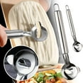 thumbnail image 2 of Gkeoshab Cutter 2pc Stainless Steel Noodle Cutter For Household Use Stainless Steel Manual Pasta Maker Noodle Making Tool Pasta Roller Cutter Sliced Noodles Noodles Artifact Noodle Tool, 2 of 9