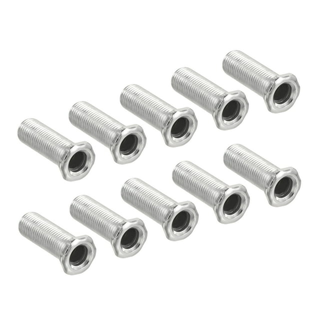 Unique Bargains 30mm Long Pipe Hexagon Countersunk Flat Head M10 Thread Lamp Rod 10 Pack