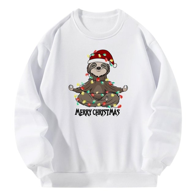 Sudadera con estampado de cuello redondo para mujer, sudadera a la moda, Tops, jersey para XL