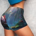 thumbnail image 4 of Balery Pond Cute Axolotl Pantalones cortos de entrenamiento estampados para mujer, sin costuras, ajustados, para gimnasio, yoga, correr, deportes, ejercicio activo, fitness.-XX-Large, 4 of 8