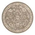 thumbnail image 3 of Unique Loom Penrose Collection Area Rug - Krystle (6' 1" Round Beige Brown/Ivory), 3 of 7