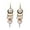 White, variant on Boho Long Teardrop Beaded Tassel Dangle Earrings for Women Gold-Toned Bohemian Crystal Beads Fringe Dangling Drop Statement Earrings Enamel Flower Link Piercing Fish Hook Native Tribal Ethnic Jewelry