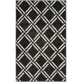 thumbnail image 4 of Unique Loom Trellis Collection Area Rug (3' 3" x 5' 3" Rectangle Black/Beige), 4 of 9