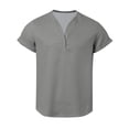thumbnail image 5 of Mens T-shirts Short Sleeve Summer Solid Color Tee Everyday Wear Crewneck Casual Top T Shirt for Men Grey M, 5 of 5