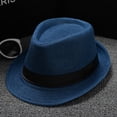 thumbnail image 5 of Foldable New Classic Straw Fedora Hat Mens Women Wide Brim Panama Hat Summer Dress Hat, 5 of 5