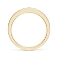 thumbnail image 2 of ANGARA Natural Channel Set Half Eternity Emerald Wedding Ring in 14K Yellow Gold for Women (Size-2.5mm) | May Birthstone, Birthday, Anniversary, Jewelry Gift for Women | Natural Emerald Ring, 2 of 8