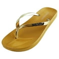 thumbnail image 3 of Women's Summer Metallic Strap Casual Thongs Flat Flip Flop Sandals Slipper, 3 of 4