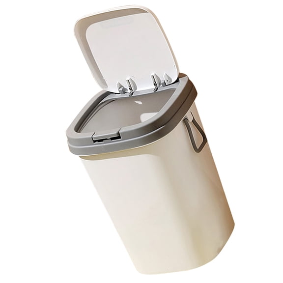 LEORX Modern Trash Can Trash Can Light Grey PP 1Pcs