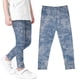 thumbnail image 1 of Odeerbi 3-8 Años Niñas Leggings Mallas Elásticas Imitación Denim Pantalones de Verano Cintura Alta Panty Suave, 1 of 4