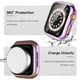 thumbnail image 3 of Compatible con Apple Watch Case de 42 mm, protector de pantalla templado de alta sensibilidad HD para iWatch Case de 42 mm Series 3/2/1 para mujeres y hombres, paquete de 4, negro/lavanda/, 3 of 5