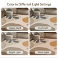 thumbnail image 7 of ODIKA 3'x5' Earthy Tones Abstract Artistic Expression Washable Area Rug Contemporary Minimalist Design with Nature Motifs Non-Slip, Flatweave, Easy Care for Hallway, Laundry Room, 7 of 7