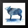 thumbnail image 2 of Popp, Grace 15x15 Black Modern Framed Museum Art Print Titled - Cobalt Farm Animals III, 2 of 5