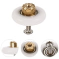 thumbnail image 5 of 2Pcs Shower Door Rollers Replacement Runners Bathroom Glass Sliding Door Wheels, 5 of 5