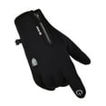 thumbnail image 3 of UTSJKR Reflective Zipper Gloves Windproof Thick Warm Comfortable Unisex Cycling Driving Skiing Outdoor Gloves Versatile Soft Fashionable Accessory for Fall Winter Activities Black, 3 of 3