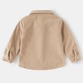 thumbnail image 5 of OJSFQUFP Boys' Long Sleeved Shirt Jacket Spring and Fall Clothing Baby Corduroy Lapel Top, 5 of 8