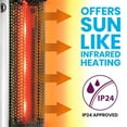 thumbnail image 3 of SereneLife Infrared Patio Heater, Electric Patio Heater for Indoor/Outdoor Use, 1500 Watt (Black), 3 of 6