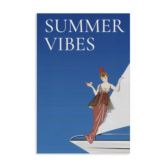 Stupell Industries Traditional Summer Vibes Vintage Yacht Canvas Art, 16 x 24, by Creative Studio