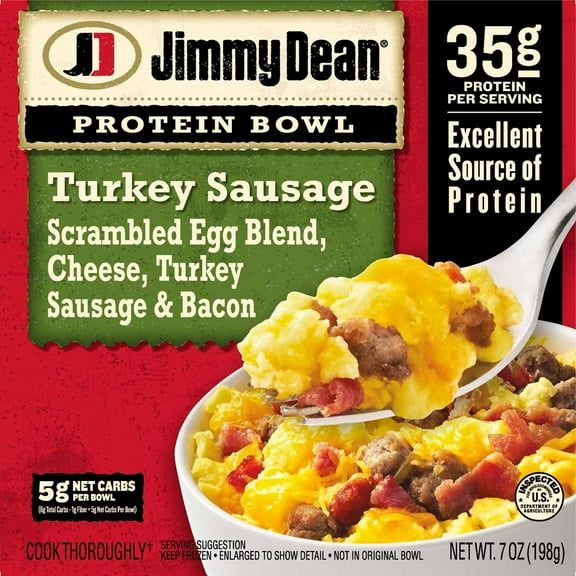 Jimmy Dean Turkey Sausage Protein Bowl, Frozen, 7 oz., 4 ct.