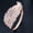 Rose Gold Plated, variant on Noble White Gold Plated Micro Pave Cubic Zircon Big Leaf Cuff Wide Open Bangle