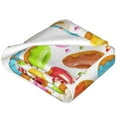 thumbnail image 2 of Salouo Color Donut Print Bed Blankets,Flannel Blanket Comfortable Air Conditioning Blanket Lightweight Blanket for Sofa Bed Travel & Couch -50"x40", 2 of 8
