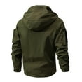 thumbnail image 6 of Mens Jackets Lightweight Windbreakers Zip Up Waterproof Performance Rain Coat Winter Keep Warm Outdoor Jacket, 6 of 7