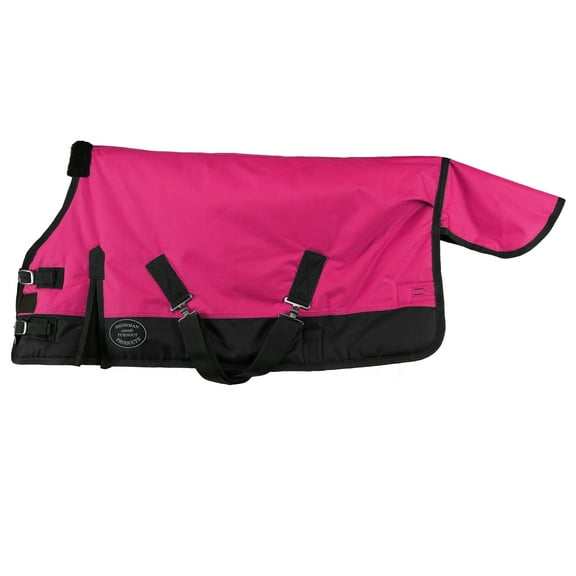 Showman FOAL/MINI SIZE 36"-40" Waterproof & Breathable 1200 Denier Turnout Blanket (Pink/Black)