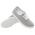 thumbnail image 1 of Zapatillas de lona para mujer con cordones y parte superior baja, tenis casuales ligeros, 1 of 5