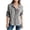 Womens Summer Top - A01 Gray, variant on Women's Heart Print Denim Shirt Long Sleeve Button Down Blouse Casual Collared Top Cute Love Pattern Jacket Spring Summer Fashion Wear