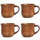 thumbnail image 1 of Paquete de 4 Vasos de Madera para Agua de 200 Ml, de Café de Madera Maciza Natural, Ideal para Té, Leche, Café y Otras Bebidas., 1 of 5
