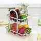 thumbnail image 5 of Cestas de pan de frutero BLESIY de Metal 2 niveles desmontables blanco, 5 of 8
