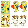 thumbnail image 3 of 6/12/18 Uds. Pegatinas de rompecabezas de perro de dibujos animados de Anime Bluey lindos niños DIY rompecabezas de colores pegatinas educativas juguetes divertidos para niños regalo, 3 of 5