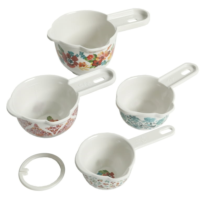 The Pioneer Woman Wildflower Whimsy Durable Stoneware 13-Piece Measuring  Cup Set - Walmart.com