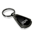 thumbnail image 2 of Infiniti Q50 Black Dome Gunmetal Black Metal Teardrop Key Chain, 2 of 7