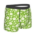 thumbnail image 3 of Naloa Green White Flowers Print Mens Underwear - Boxers for Men, Classic Briefs for Men, 3 of 9