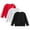 Watermelon Red, variant on Ulanda 3PC Boys Girls Long Sleeve Shirts Cotton Casual Crewneck Printed Kids T-Shirts (Red, 8-10 Years)