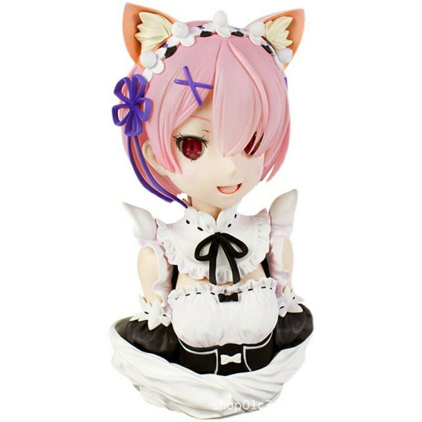 Anime Life A Different World From ontariFigure, Rem Re0, Remu Ram, figura de acción de PVC, estatua de media longitud, juguete coleccionable para niños, nuevozhangyuxiang zhangyuxiang unisex