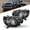Black Clear, variant on BRYGHT-For 2012-2015 Toyota Tacoma Halogen Black Headlights Assembly Clear Corner Lamps