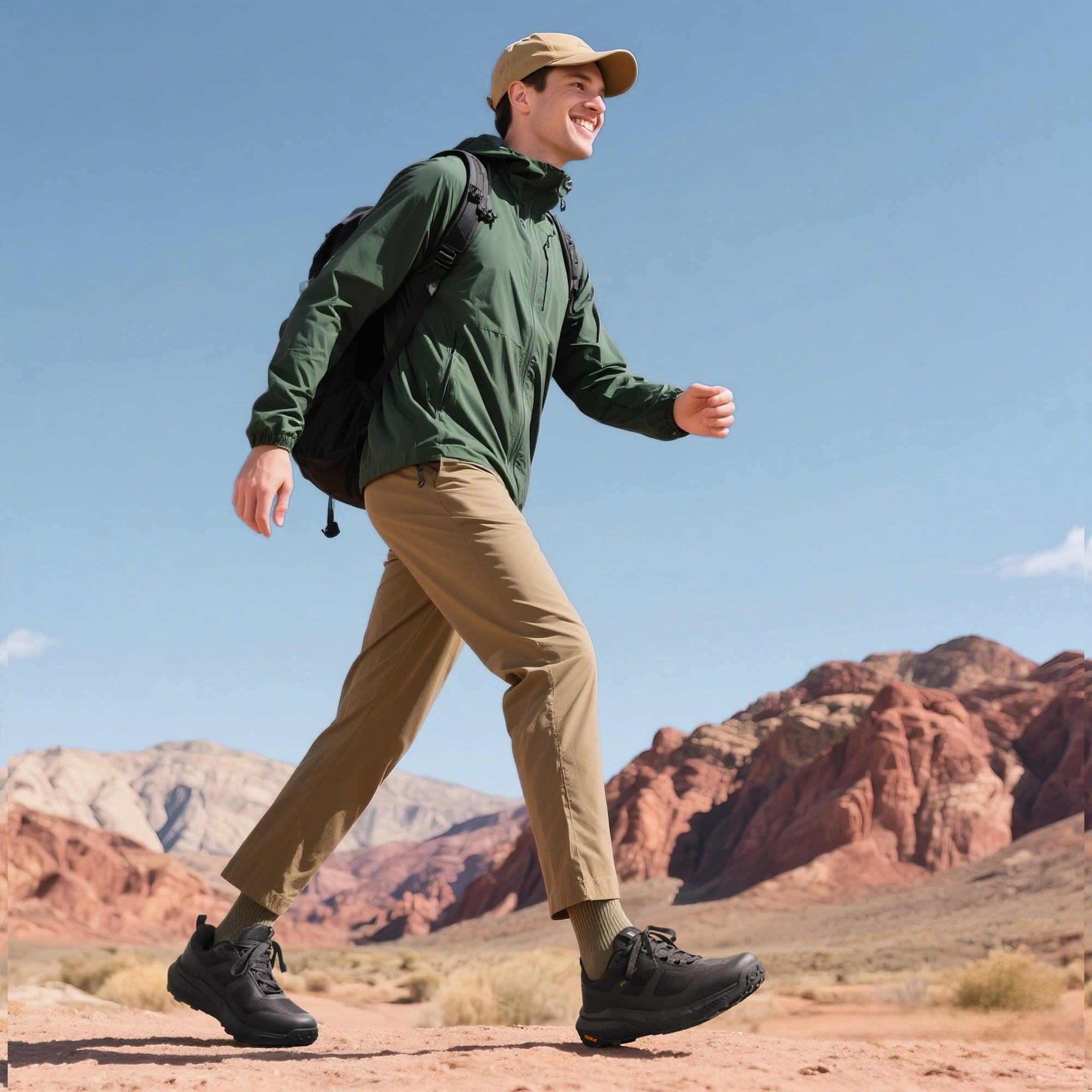 Nortiv 8 Men's Waterproof Hiking Shoes - Durable, Lightweight Outdoor Trekking Footwear for Men, Comfortable & Slip-Resistant