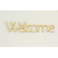 thumbnail image 3 of 1 Pc, 7.5" X 2.25" Script & Unfinished Welded Word Welcome For Home & Events Decor, 3 of 3