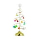 thumbnail image 4 of Árbol de Navidad con adorno de estrella brillante, funciona con pilas, acrílico y metal. 26 cm alto, 4 of 7